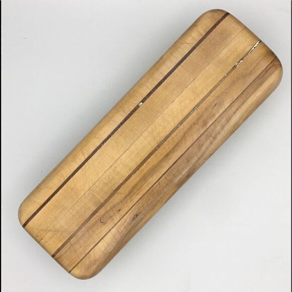 Repurposed Wood Cutting Board Riser Vintage Ball Knob Feet - Picture 13 of 16